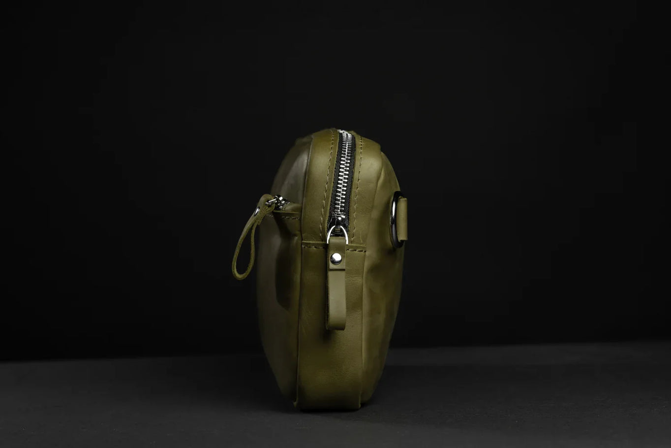 Zippered Leather Crossbody Bag for Men and Women | Orson