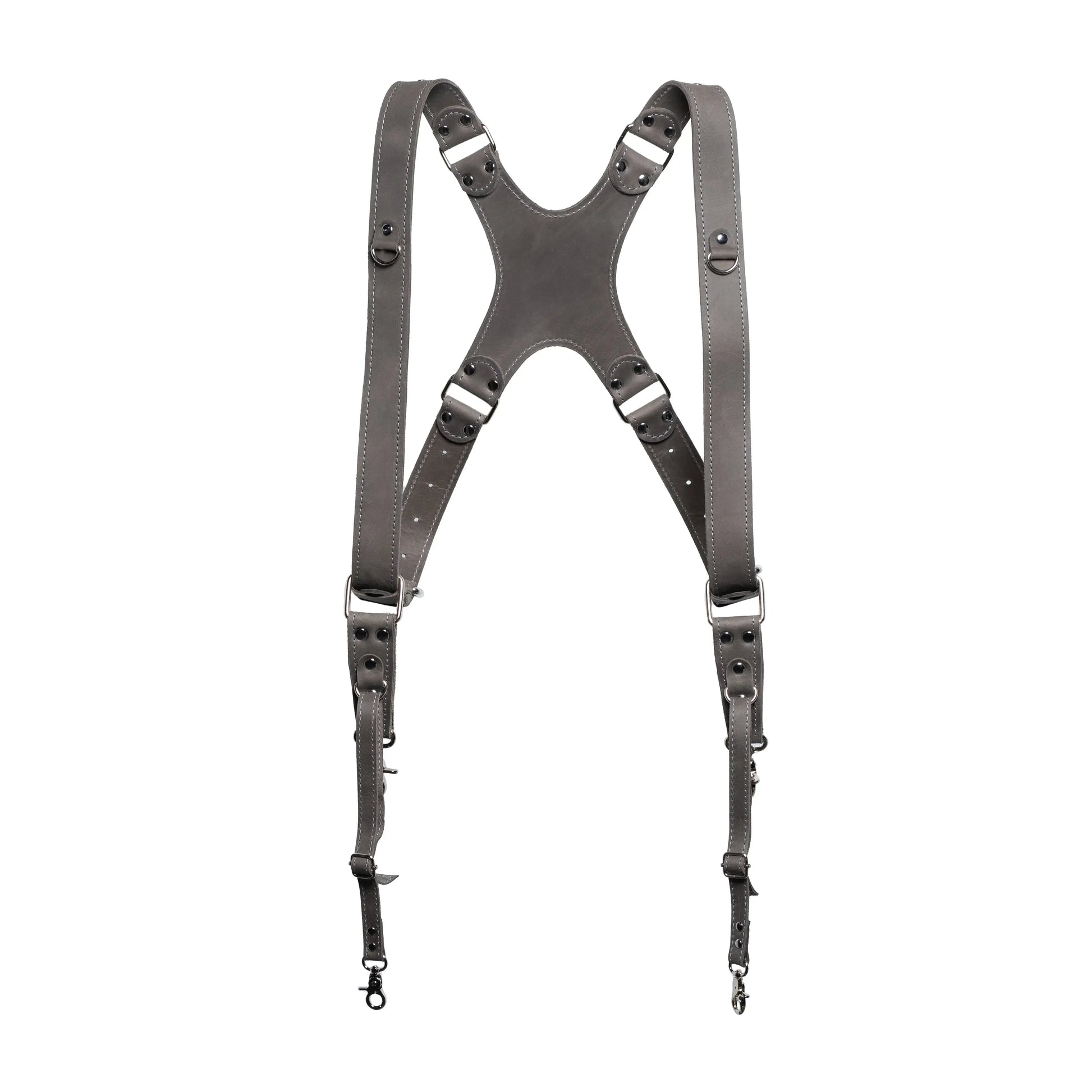 Dual Camera Harness – Matte Leather with Custom Logo Option