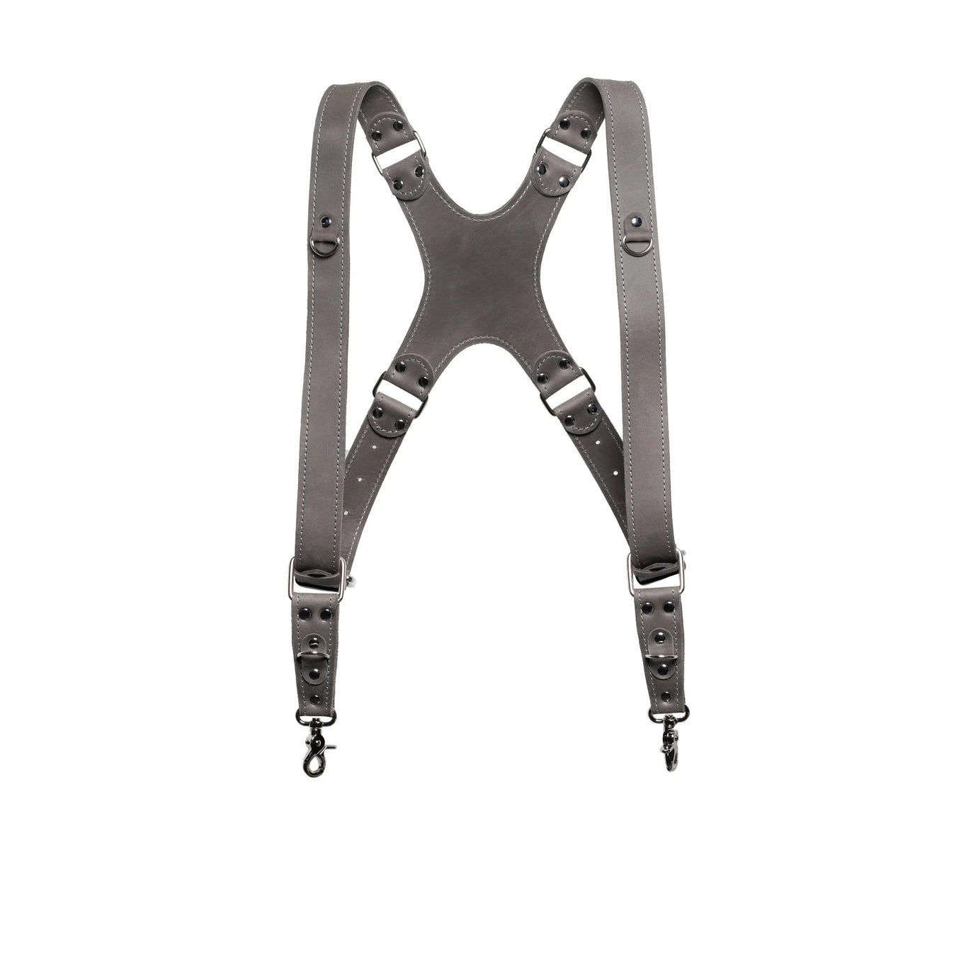 Dual Camera Harness – Matte Leather with Custom Logo Option