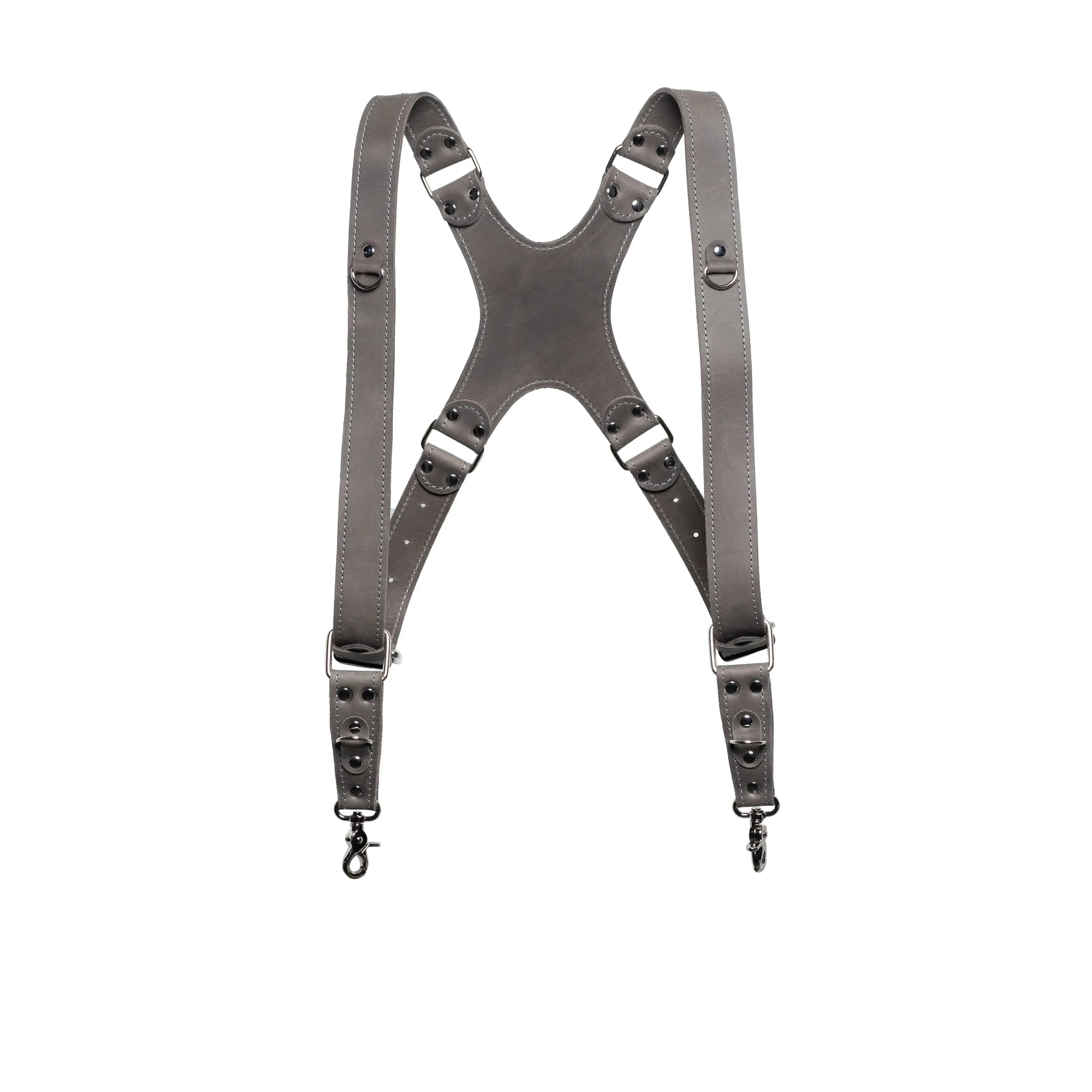Dual Camera Harness – Matte Leather with Custom Logo Option