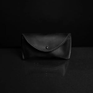 Handmade Waxed Matte Leather Case for Sunglasses