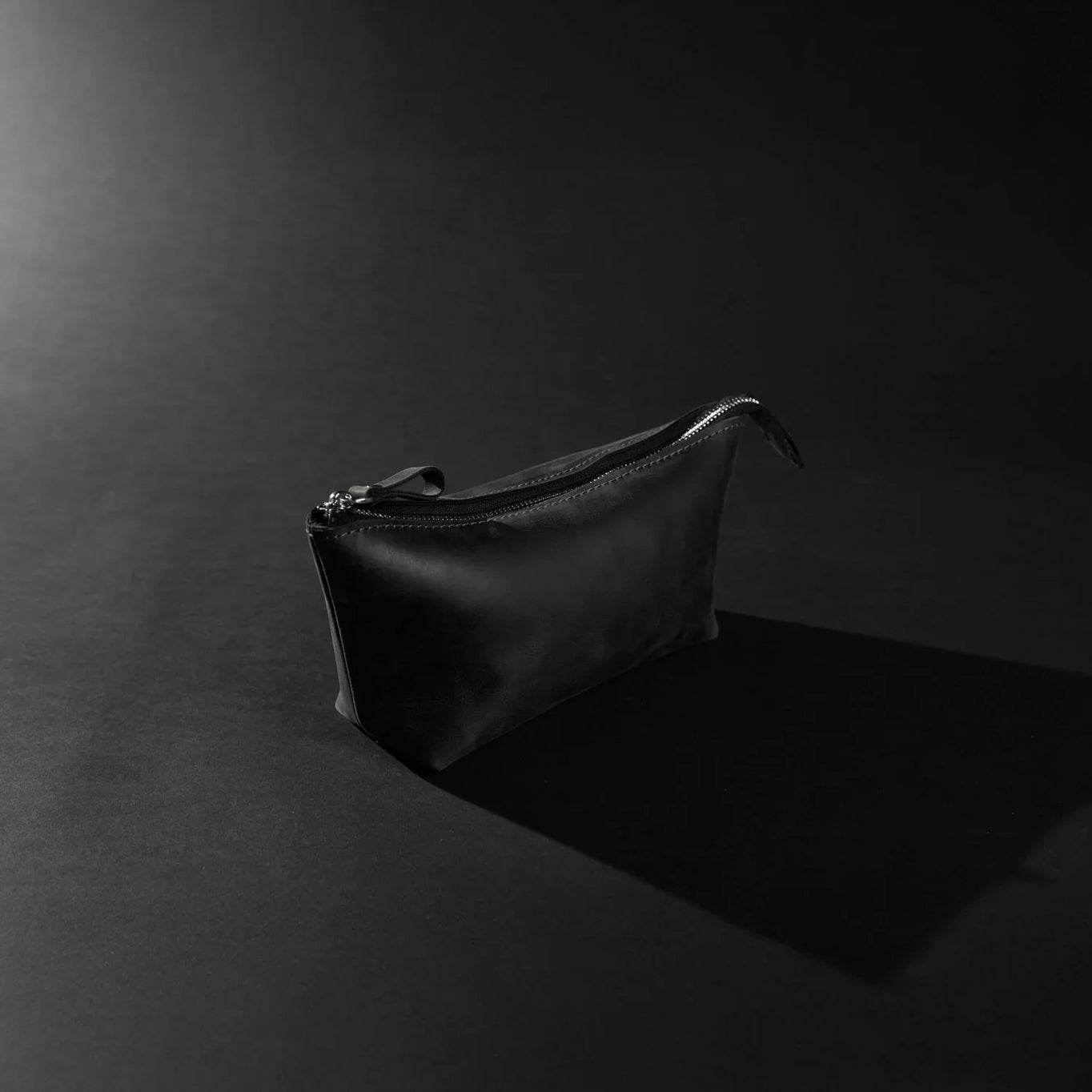 Leather Cosmetic Travel Bag – Matte Waxed Finish | Allure