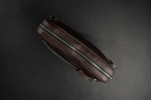 Zippered Leather Crossbody Bag for Men and Women | Orson