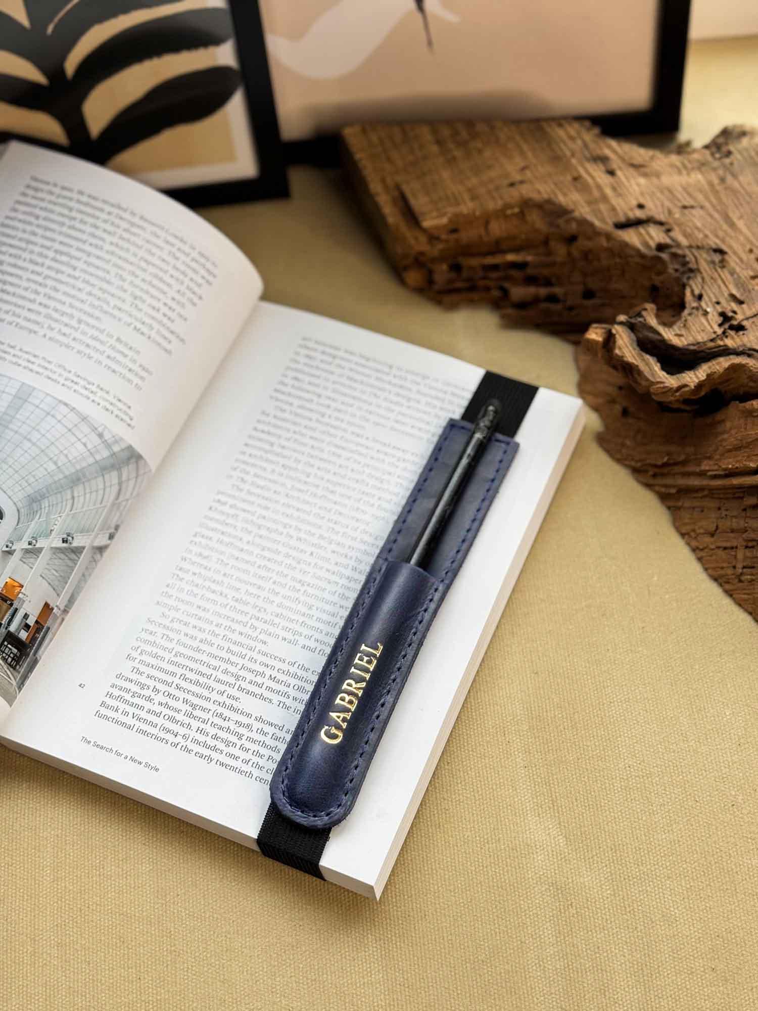 Bookmark with Elastic Strap & Pencil Holder | BookMate