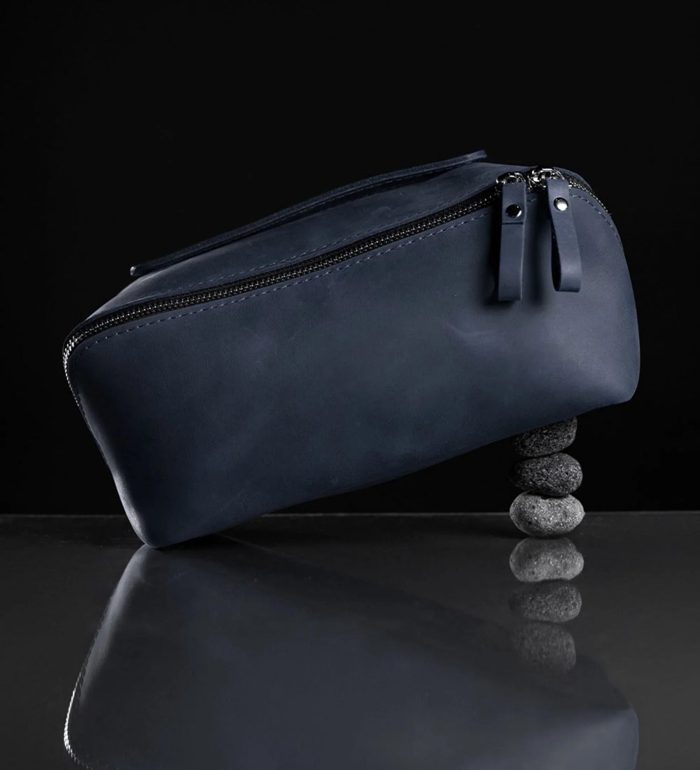 Matte Leather Cosmetic Bag – Travel Toiletry Organizer | BeautyBox