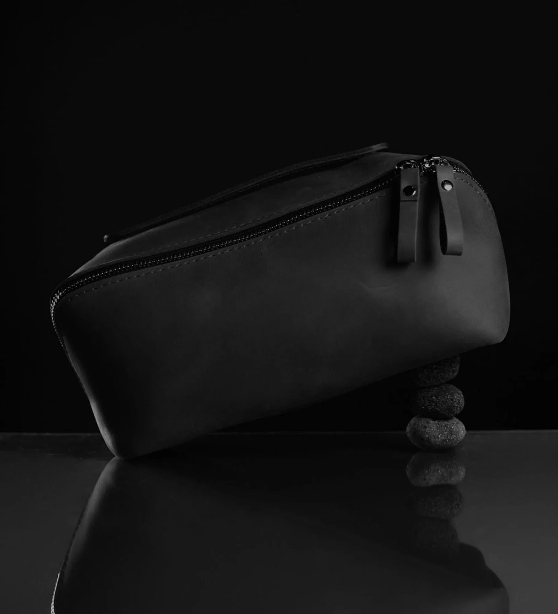 Matte Leather Cosmetic Bag – Travel Toiletry Organizer | BeautyBox