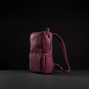 Matte Leather Laptop Backpack for Work and Travel | Nomad