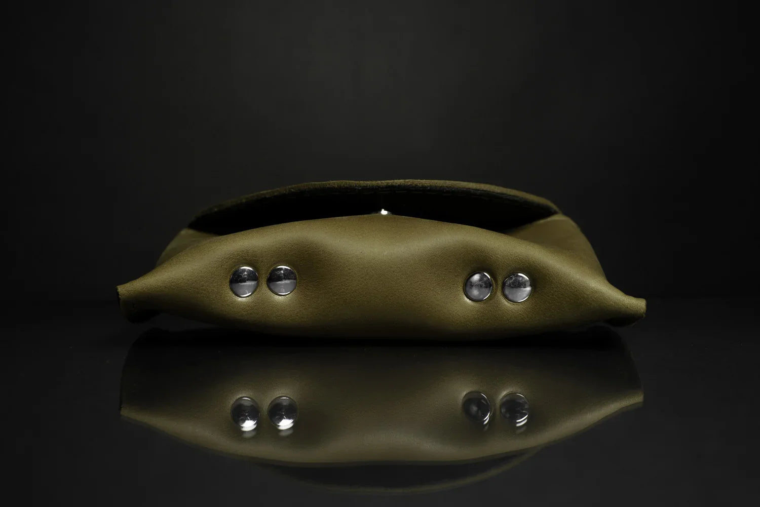 Handmade Waxed Matte Leather Case for Sunglasses