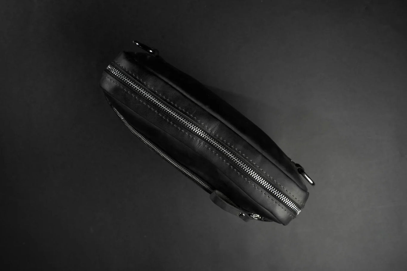 Zippered Leather Crossbody Bag for Men and Women | Orson