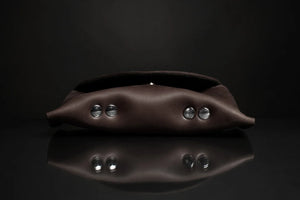 Handmade Waxed Matte Leather Case for Sunglasses