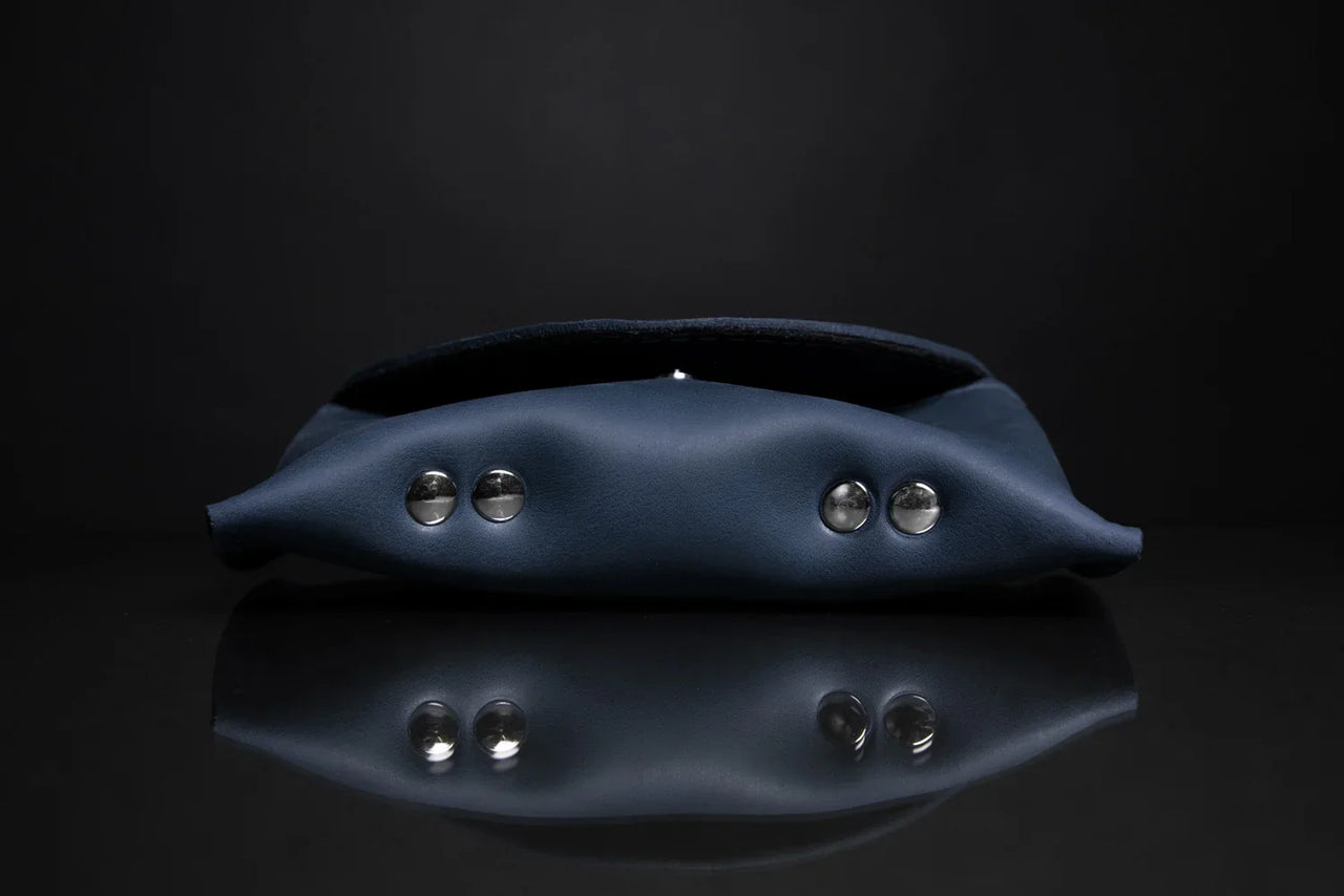 Handmade Waxed Matte Leather Case for Sunglasses