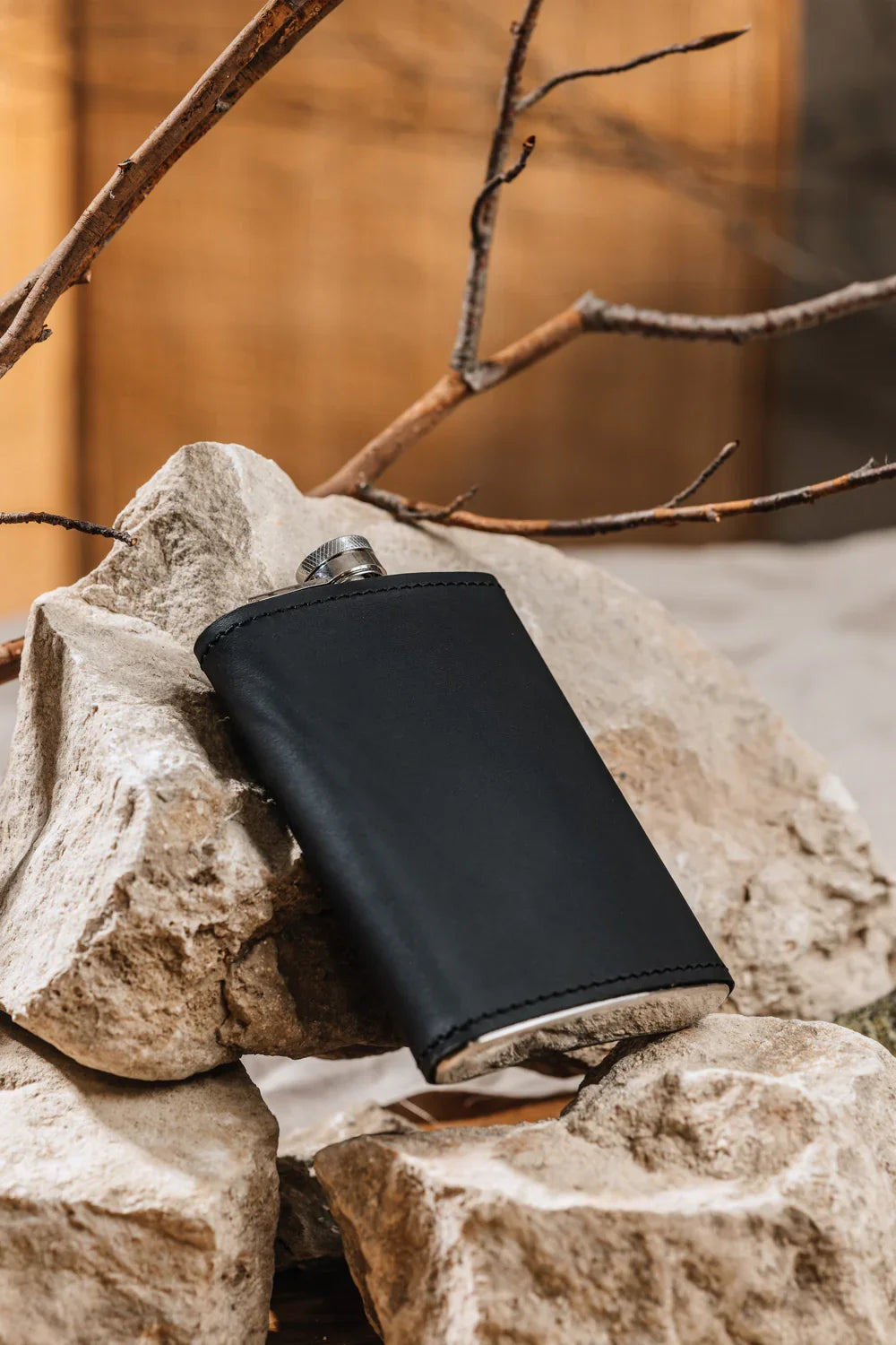 Flask | Matte Leather