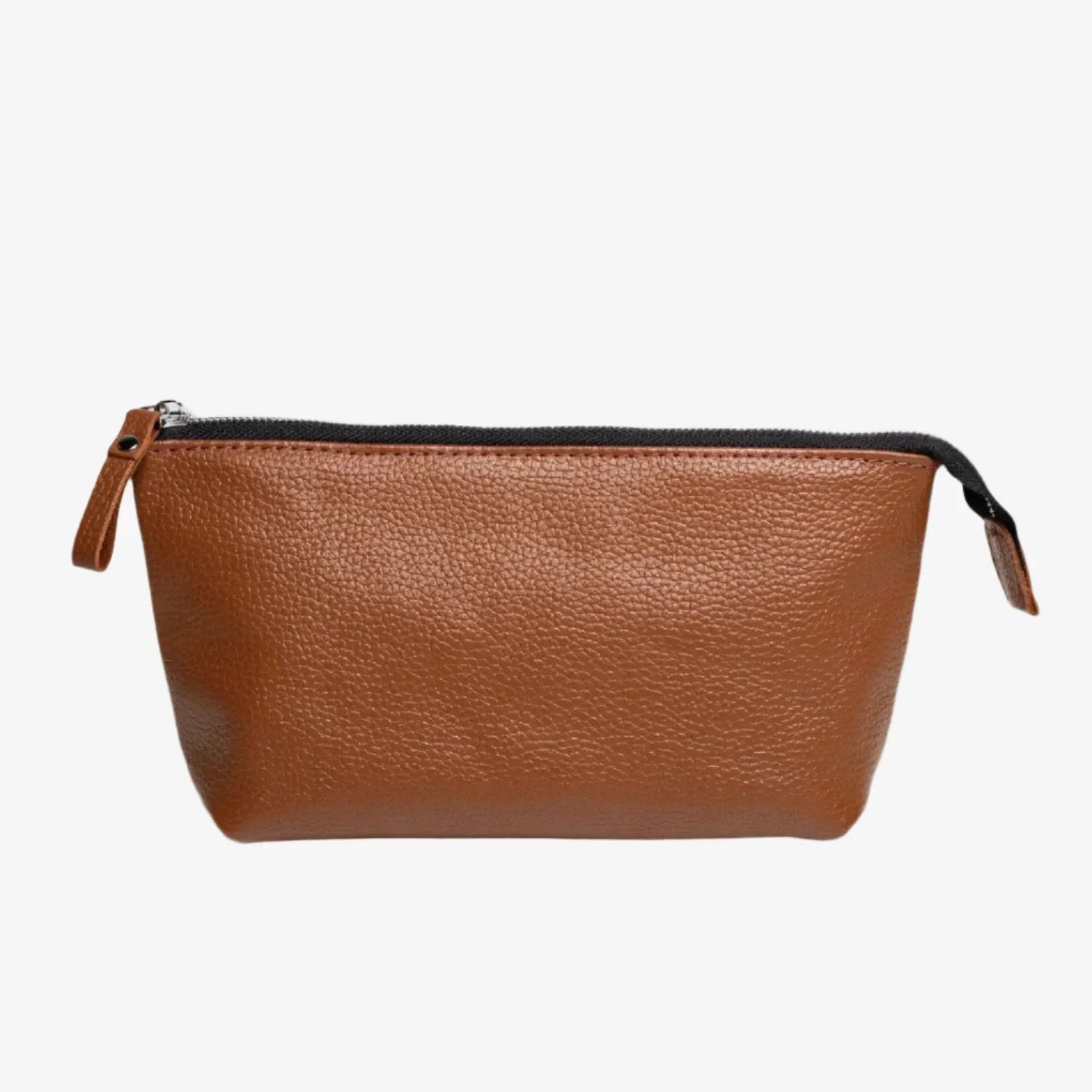 Grainy Leather Cosmetic Bag – Zippered Travel Pouch for Women | Allure