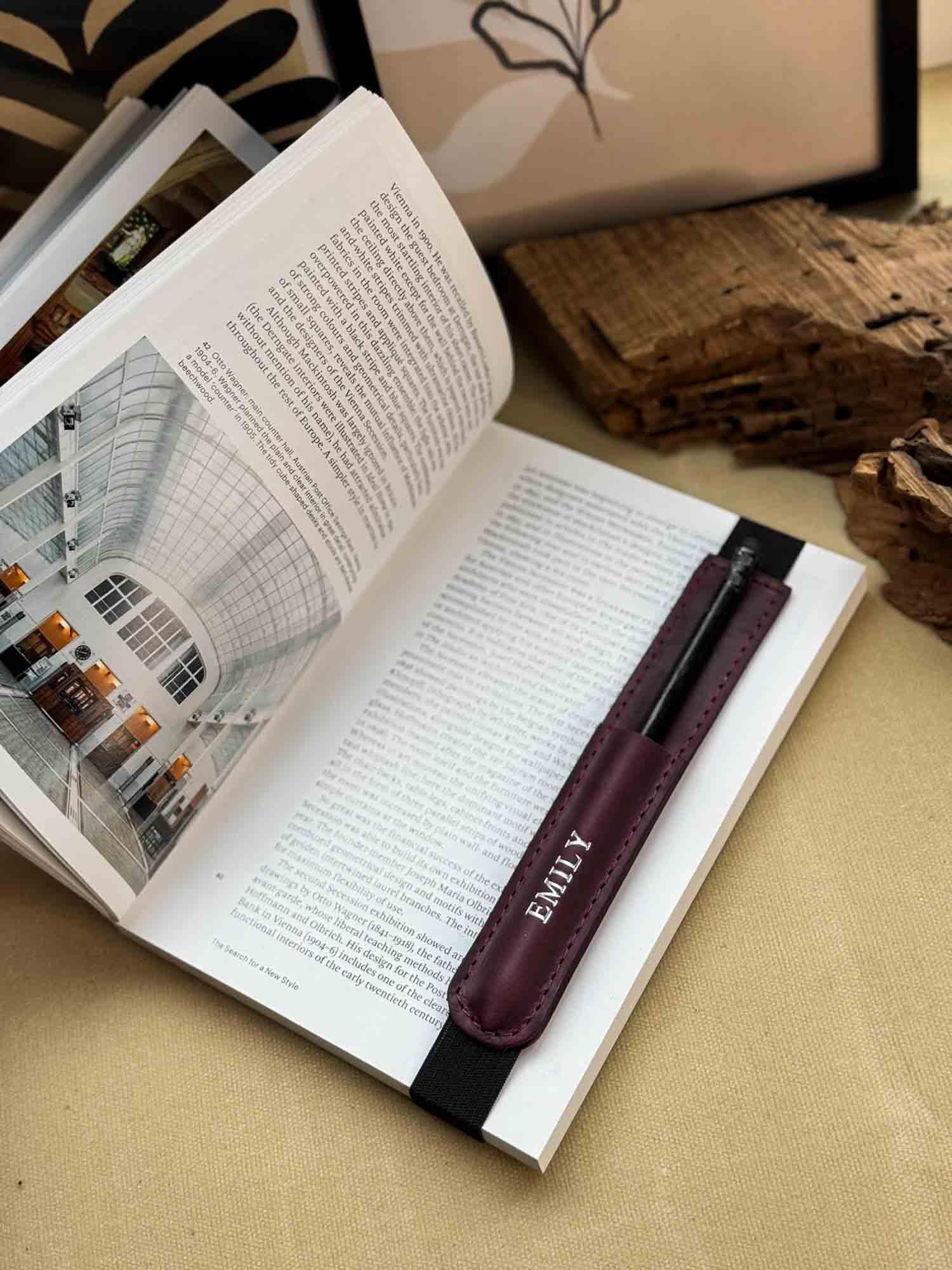Bookmark with Elastic Strap & Pencil Holder | BookMate