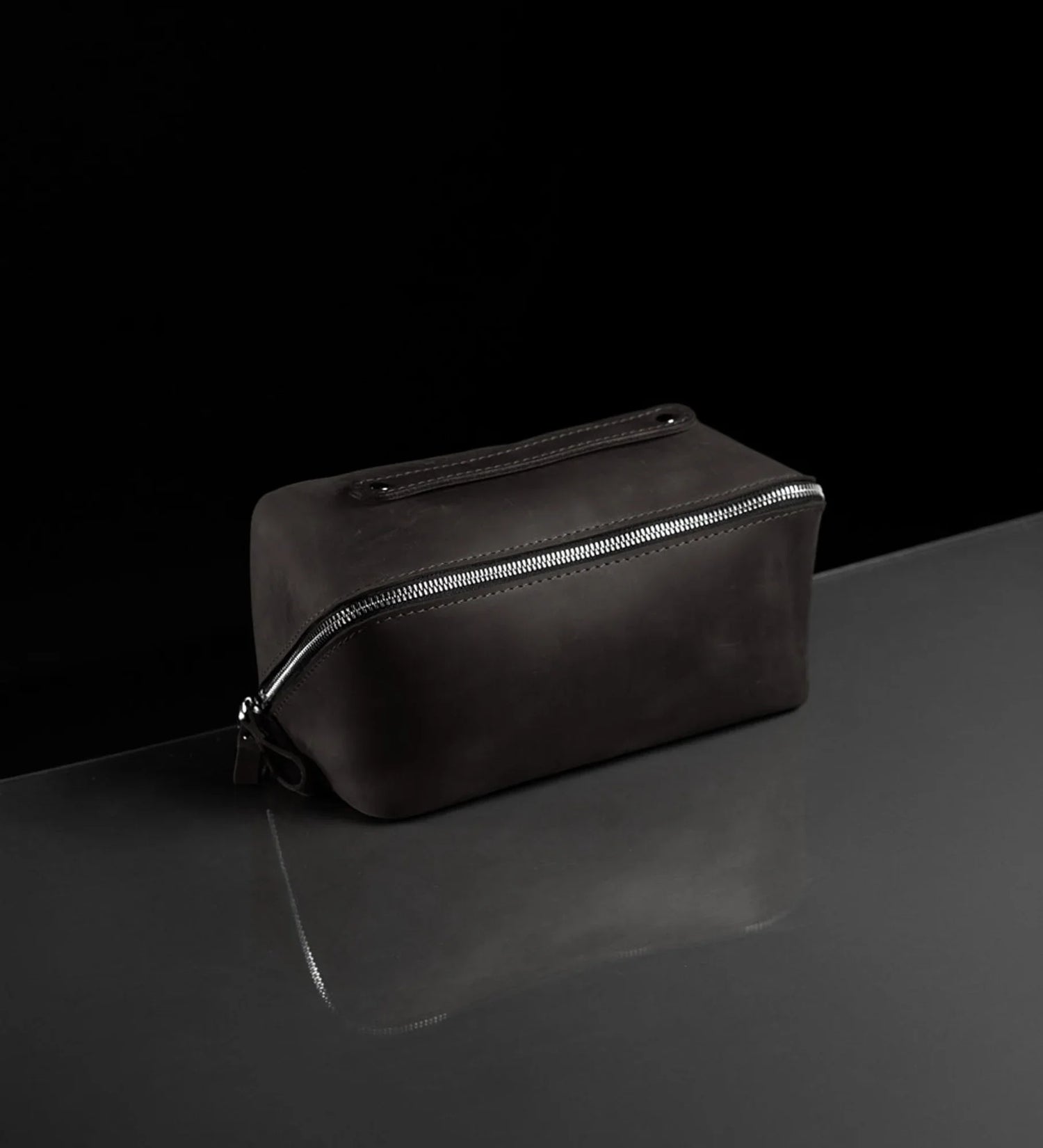 Matte Leather Cosmetic Bag – Travel Toiletry Organizer | BeautyBox