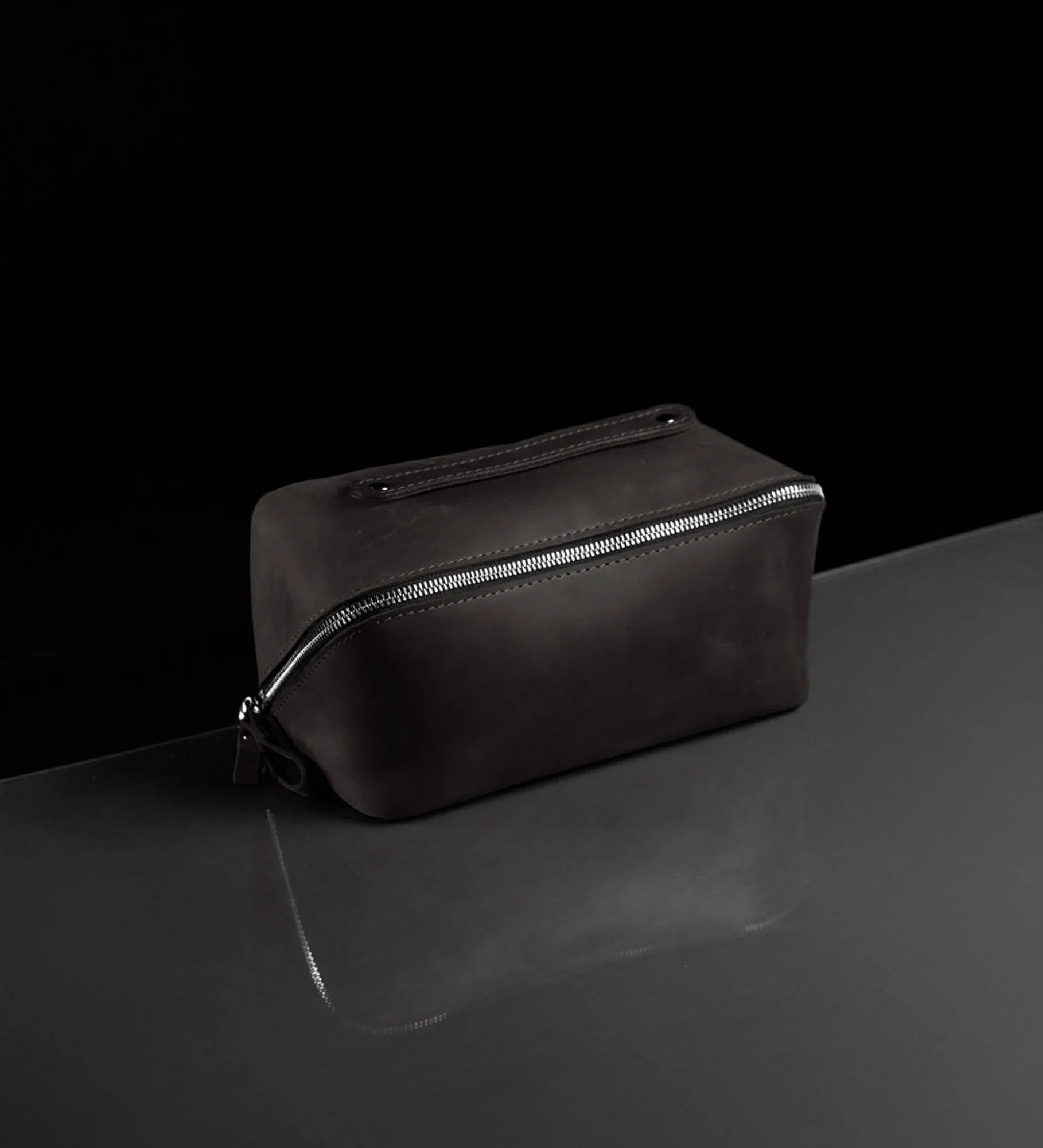 Matte Leather Cosmetic Bag – Travel Toiletry Organizer | BeautyBox