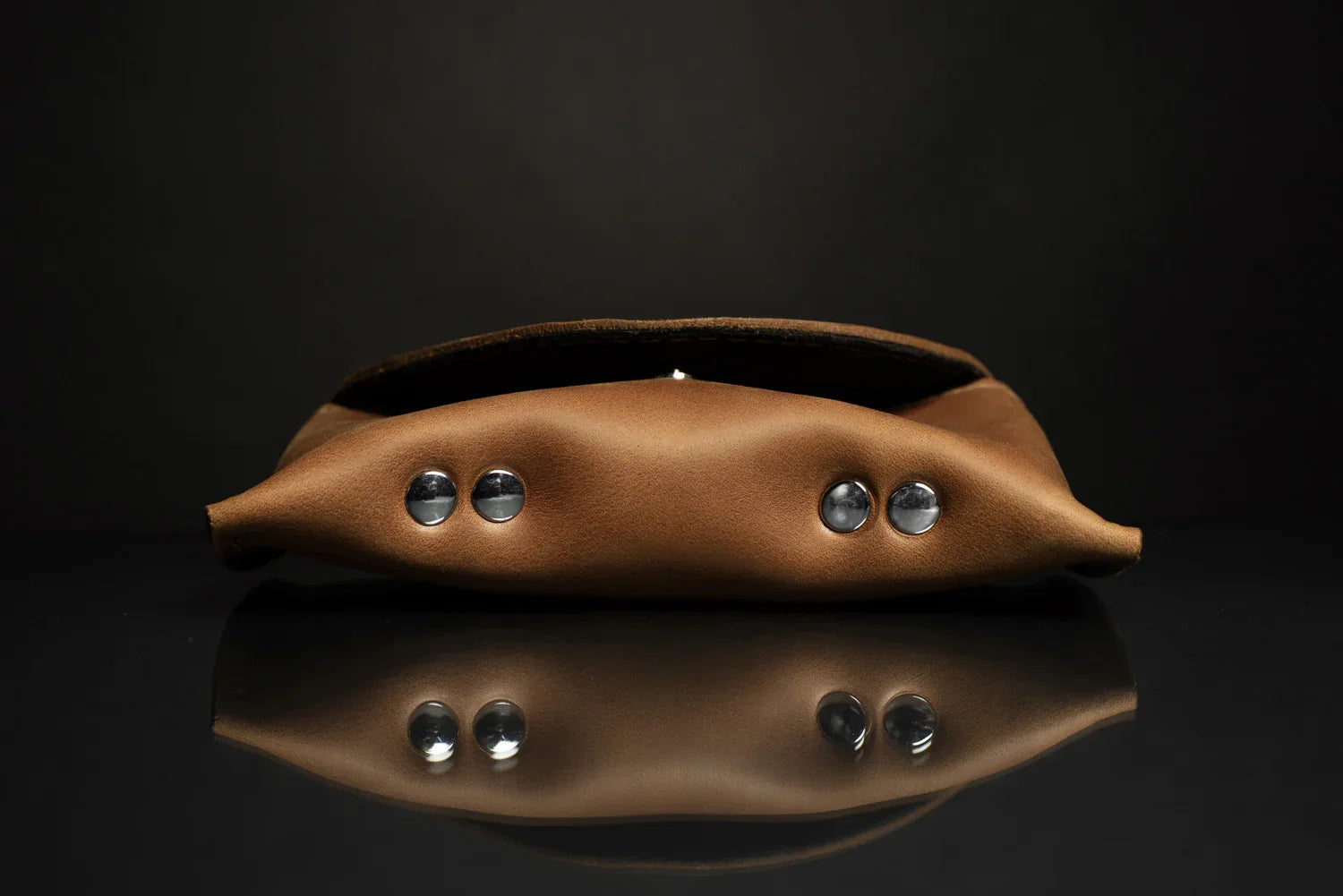Handmade Waxed Matte Leather Case for Sunglasses