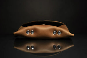 Handmade Waxed Matte Leather Case for Sunglasses