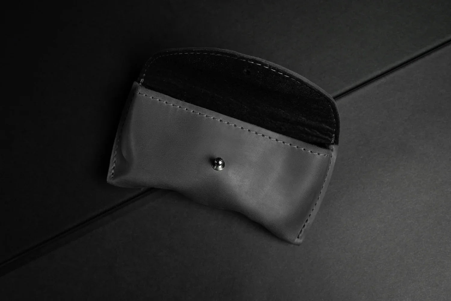 Handmade Waxed Matte Leather Case for Sunglasses