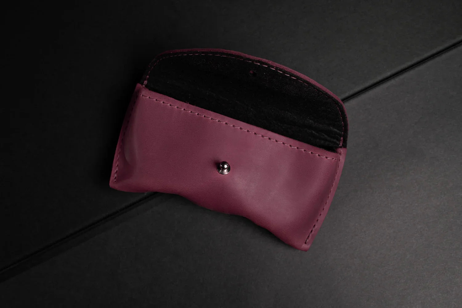 Handmade Waxed Matte Leather Case for Sunglasses