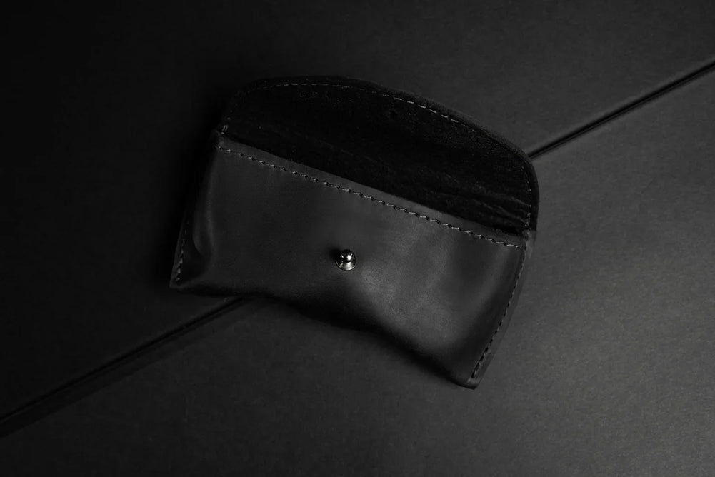 Handmade Waxed Matte Leather Case for Sunglasses