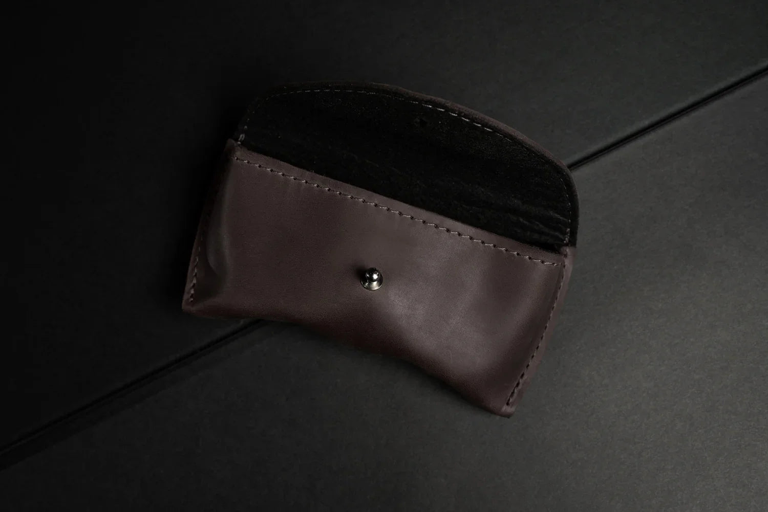 Handmade Waxed Matte Leather Case for Sunglasses