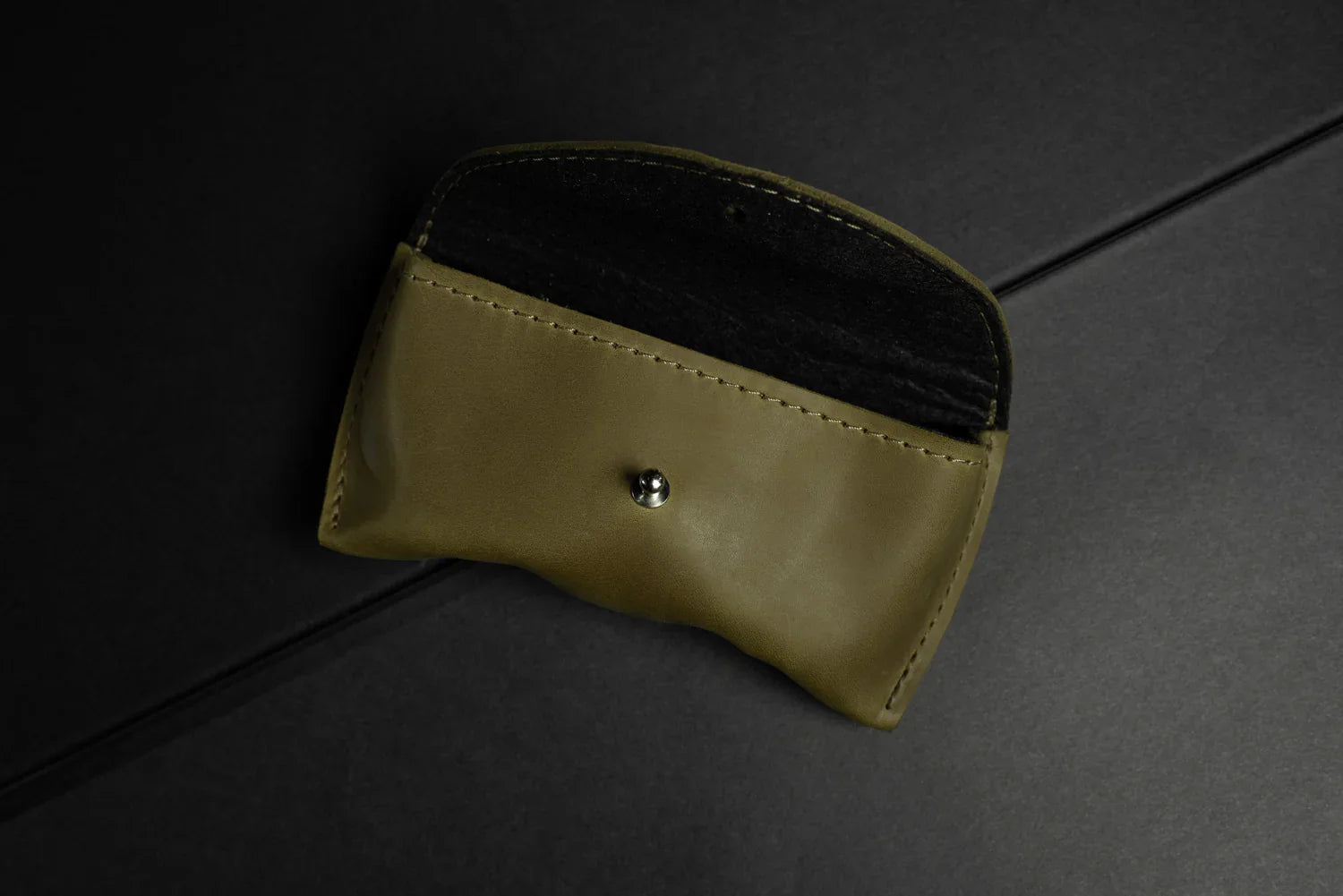 Handmade Waxed Matte Leather Case for Sunglasses