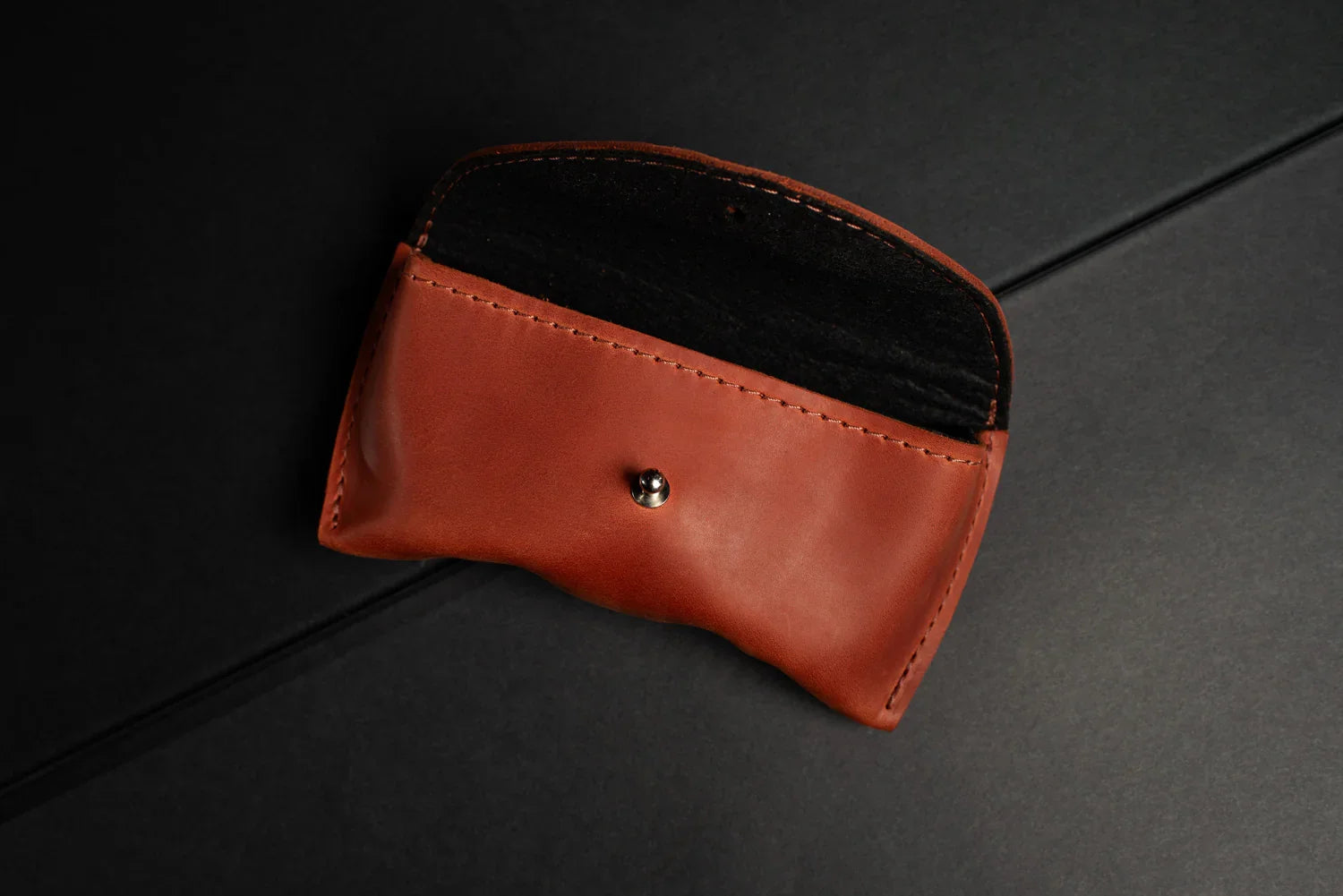 Handmade Waxed Matte Leather Case for Sunglasses