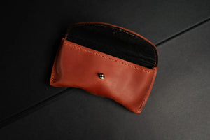 Handmade Waxed Matte Leather Case for Sunglasses