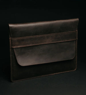 Distressed Leather Laptop Sleeve for MacBook – Aesthetic & All Sizes
