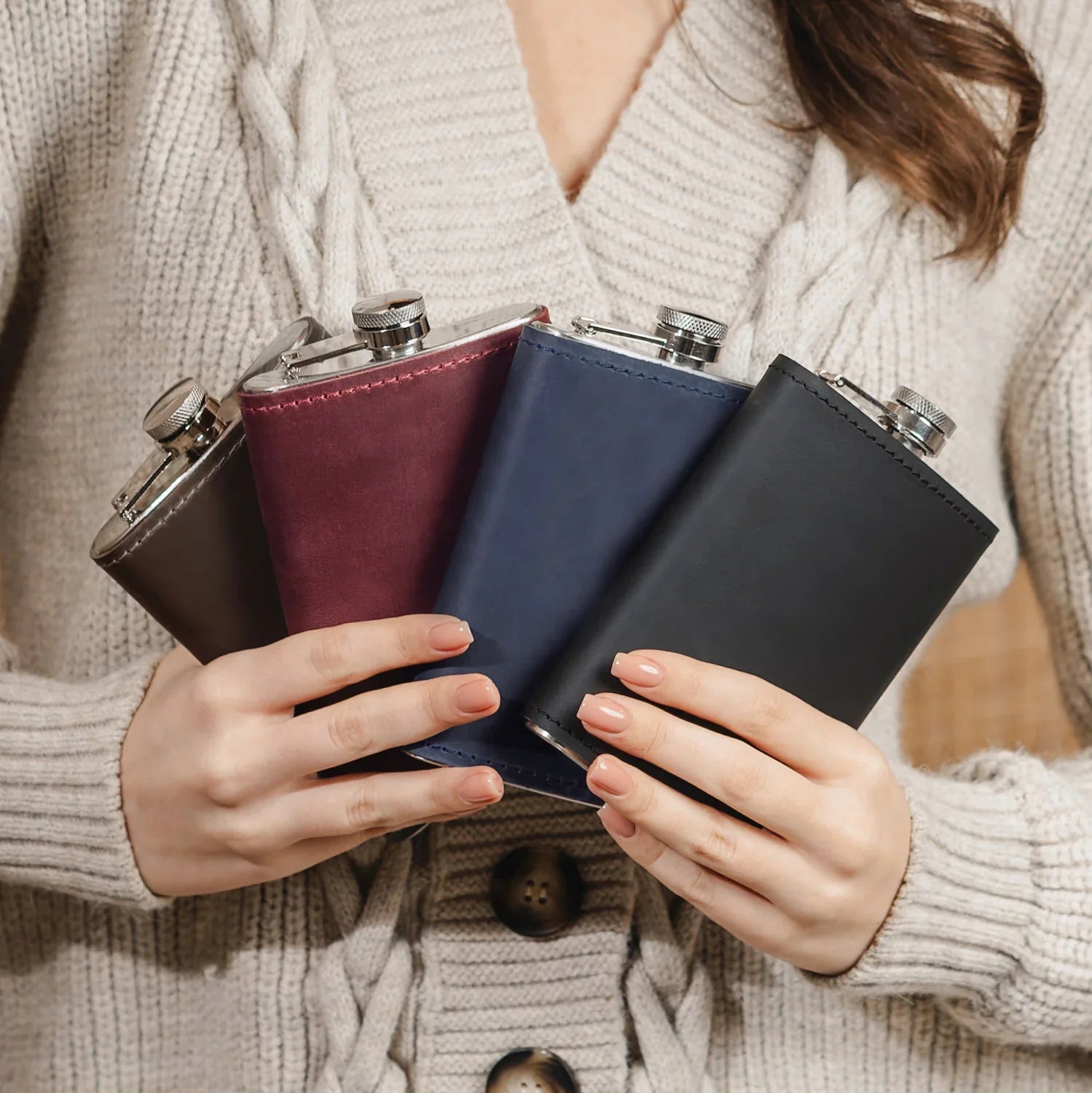 Flask | Matte Leather