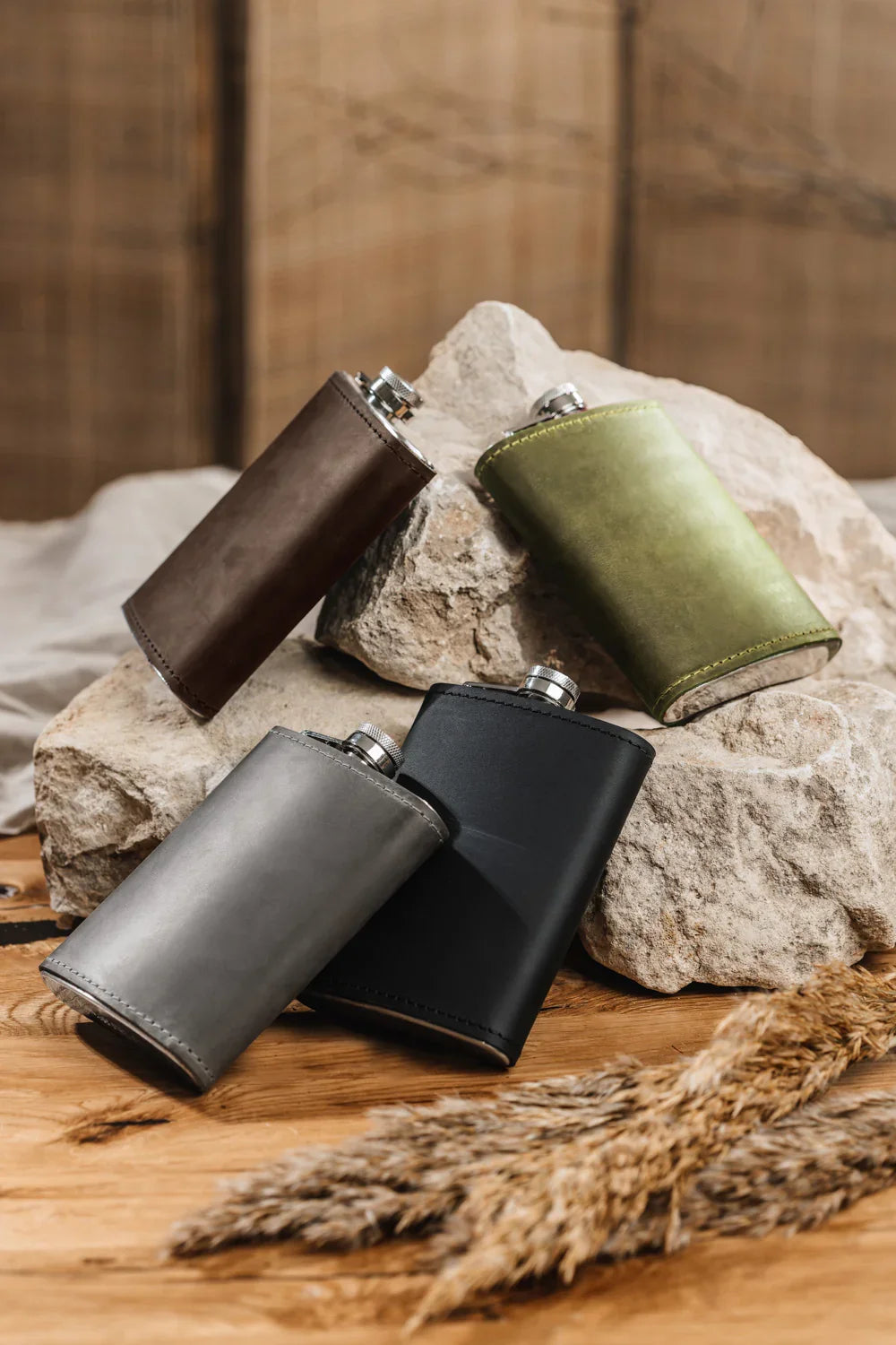 Flask | Matte Leather