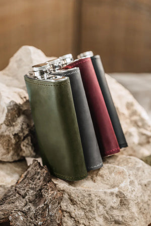 Flask | Matte Leather