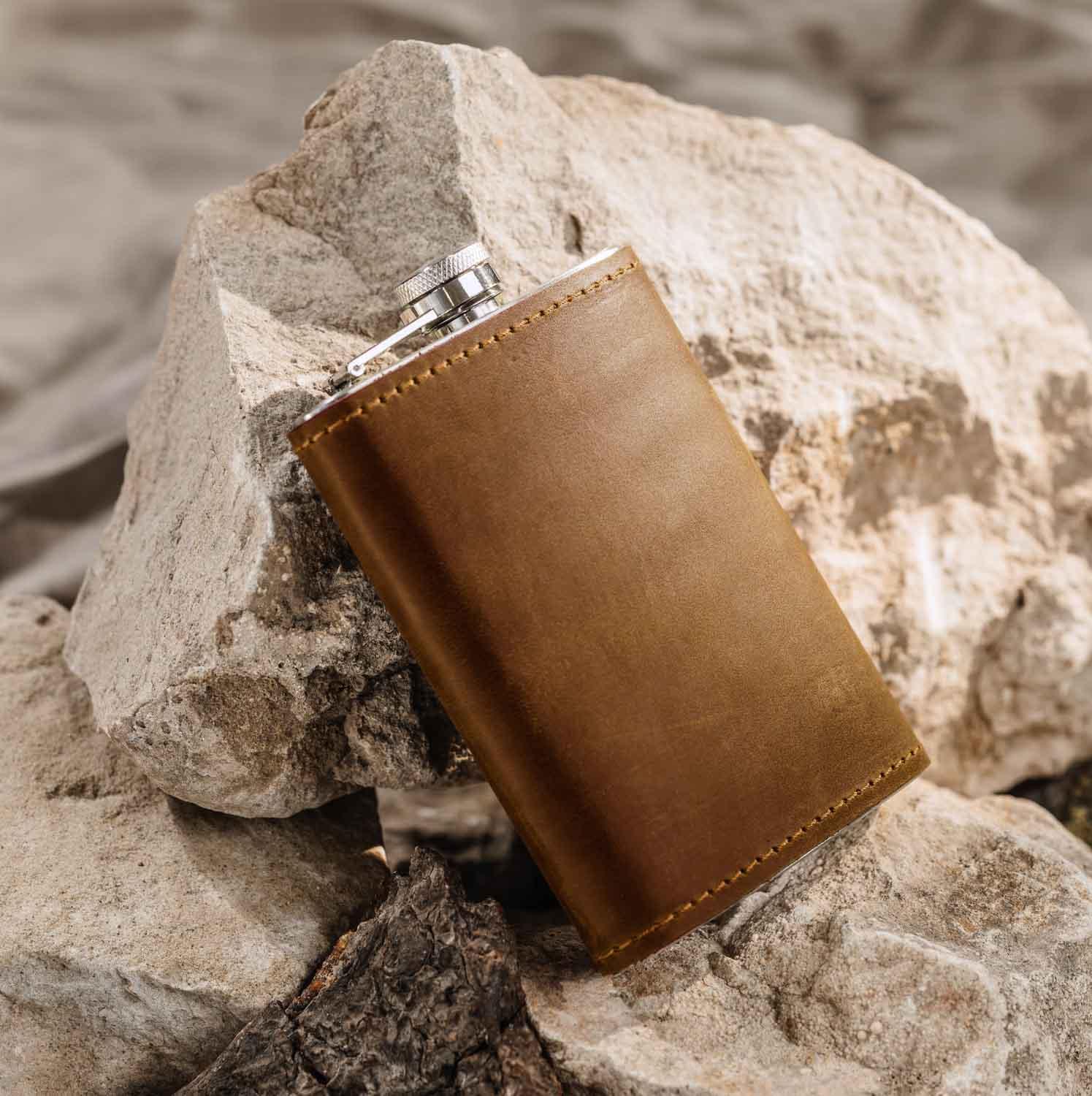 Flask | Matte Leather