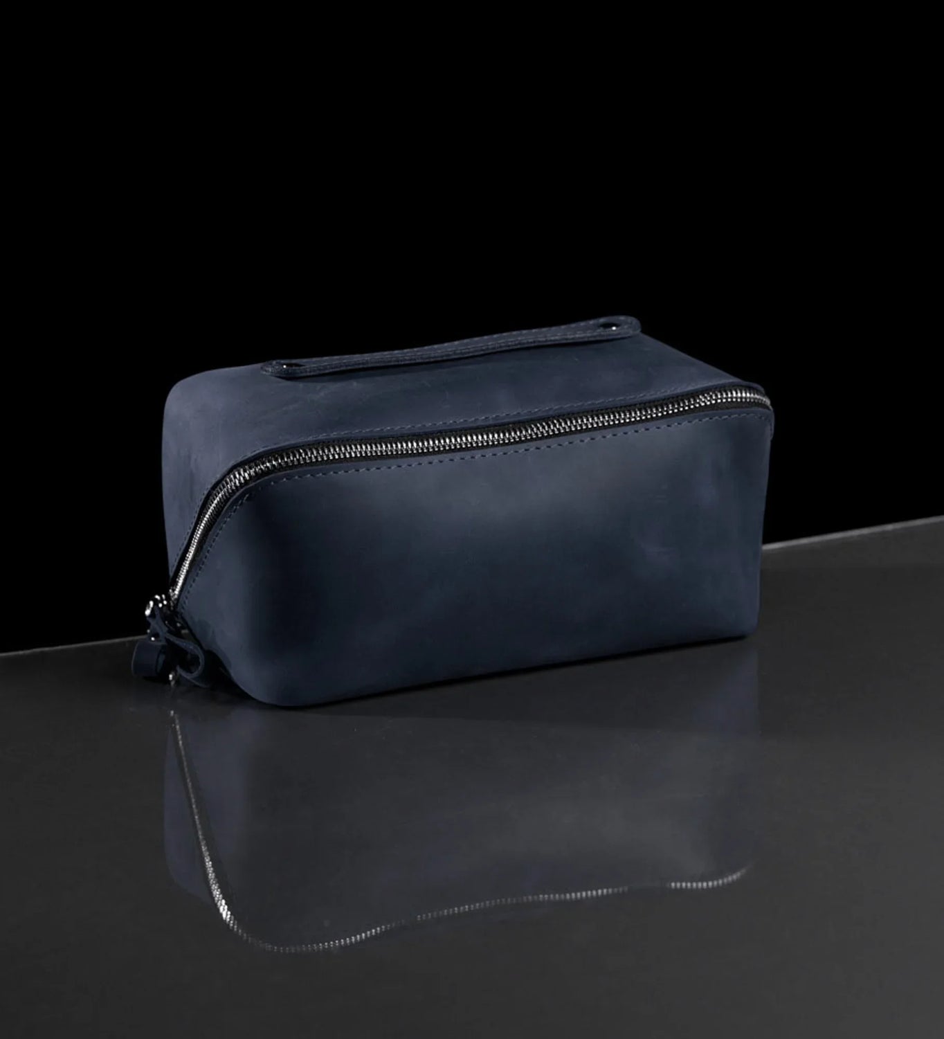 Matte Leather Cosmetic Bag – Travel Toiletry Organizer | BeautyBox