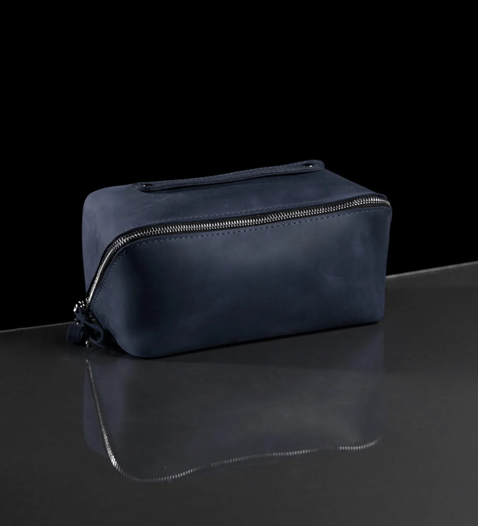 Matte Leather Cosmetic Bag – Travel Toiletry Organizer | BeautyBox
