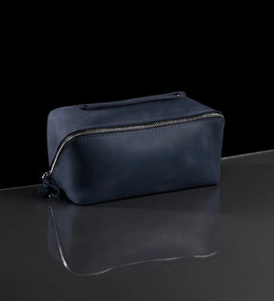 Matte Leather Cosmetic Bag – Travel Toiletry Organizer | BeautyBox
