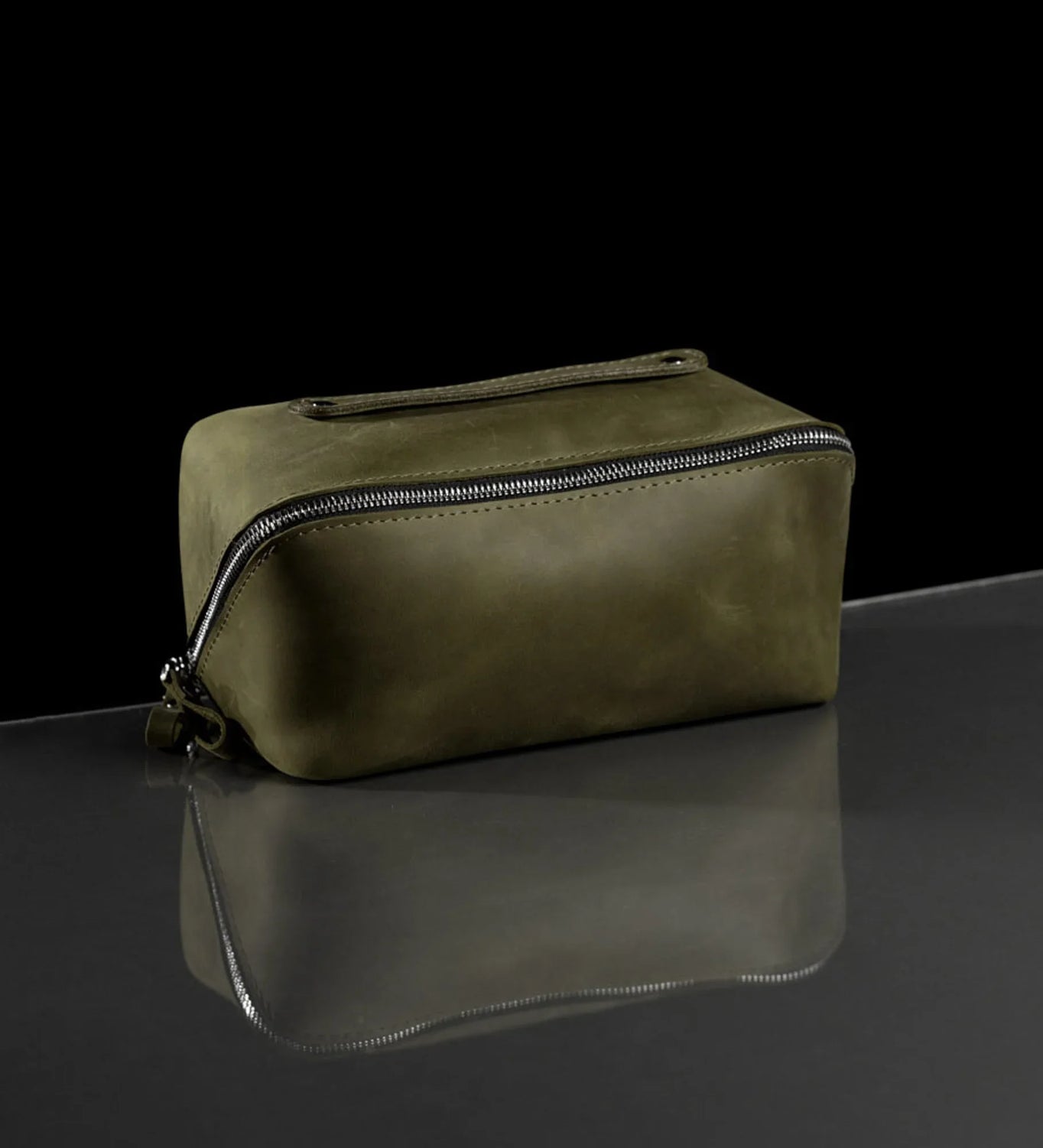 Matte Leather Cosmetic Bag – Travel Toiletry Organizer | BeautyBox