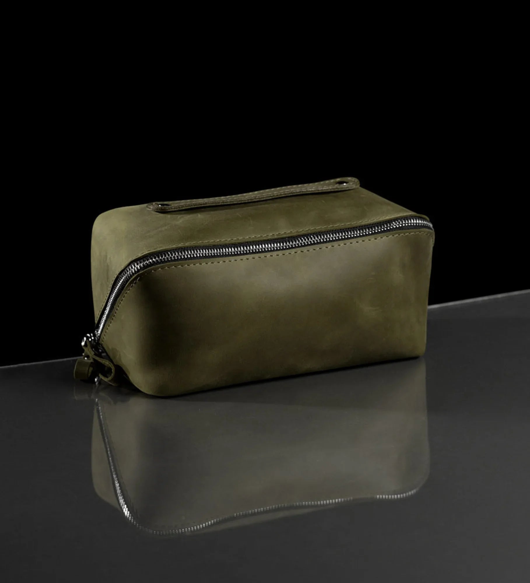Matte Leather Cosmetic Bag – Travel Toiletry Organizer | BeautyBox