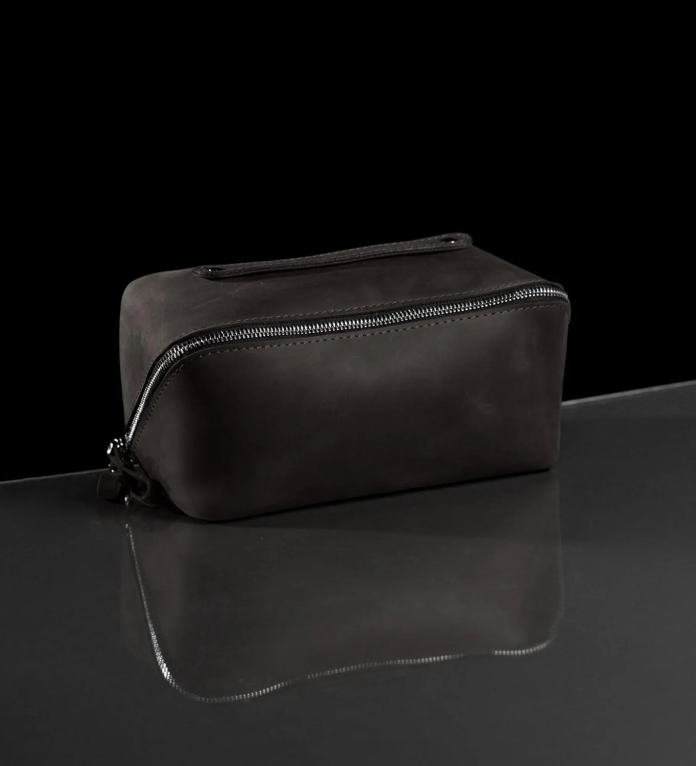 Matte Leather Cosmetic Bag – Travel Toiletry Organizer | BeautyBox