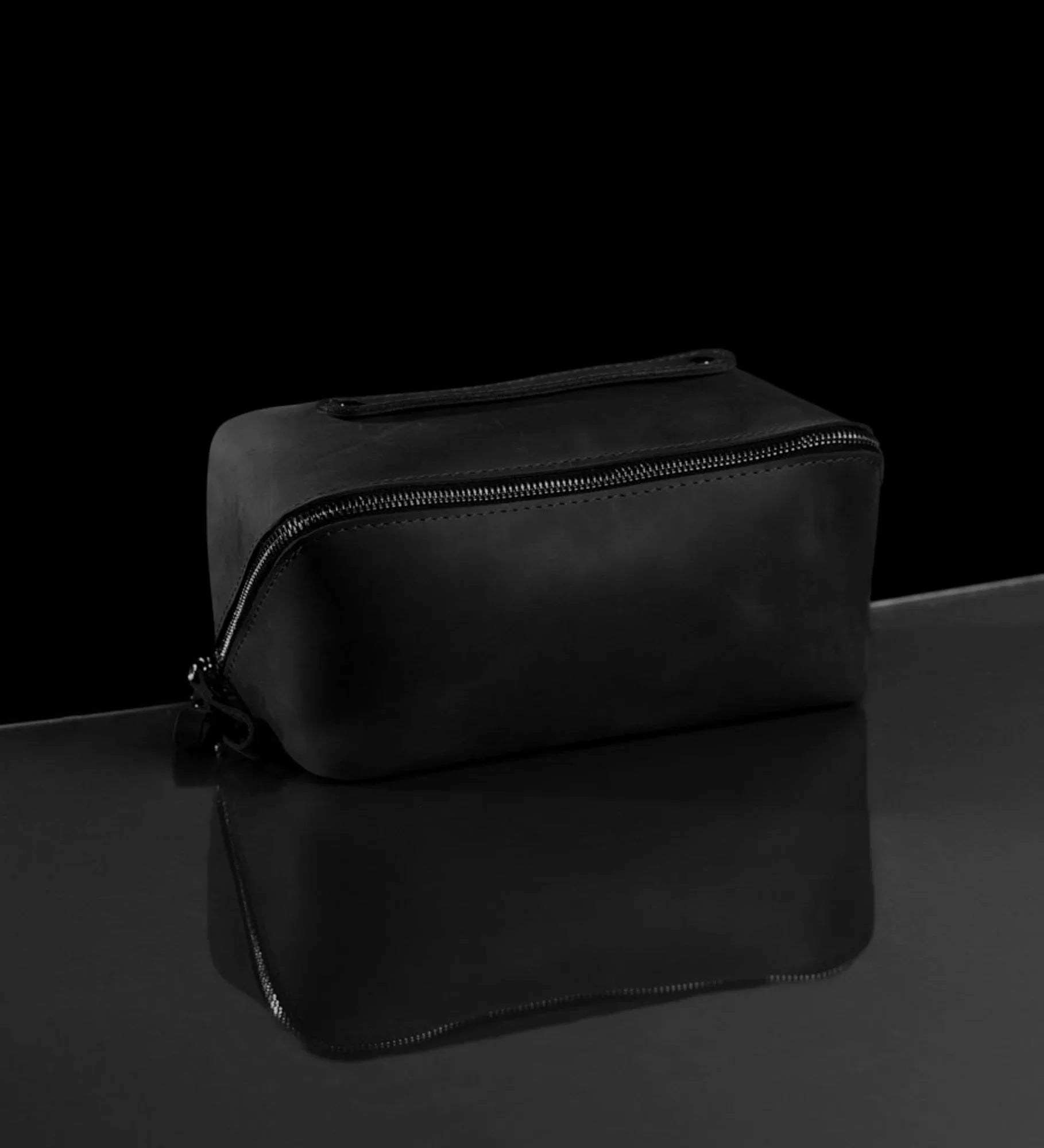 Matte Leather Cosmetic Bag – Travel Toiletry Organizer | BeautyBox