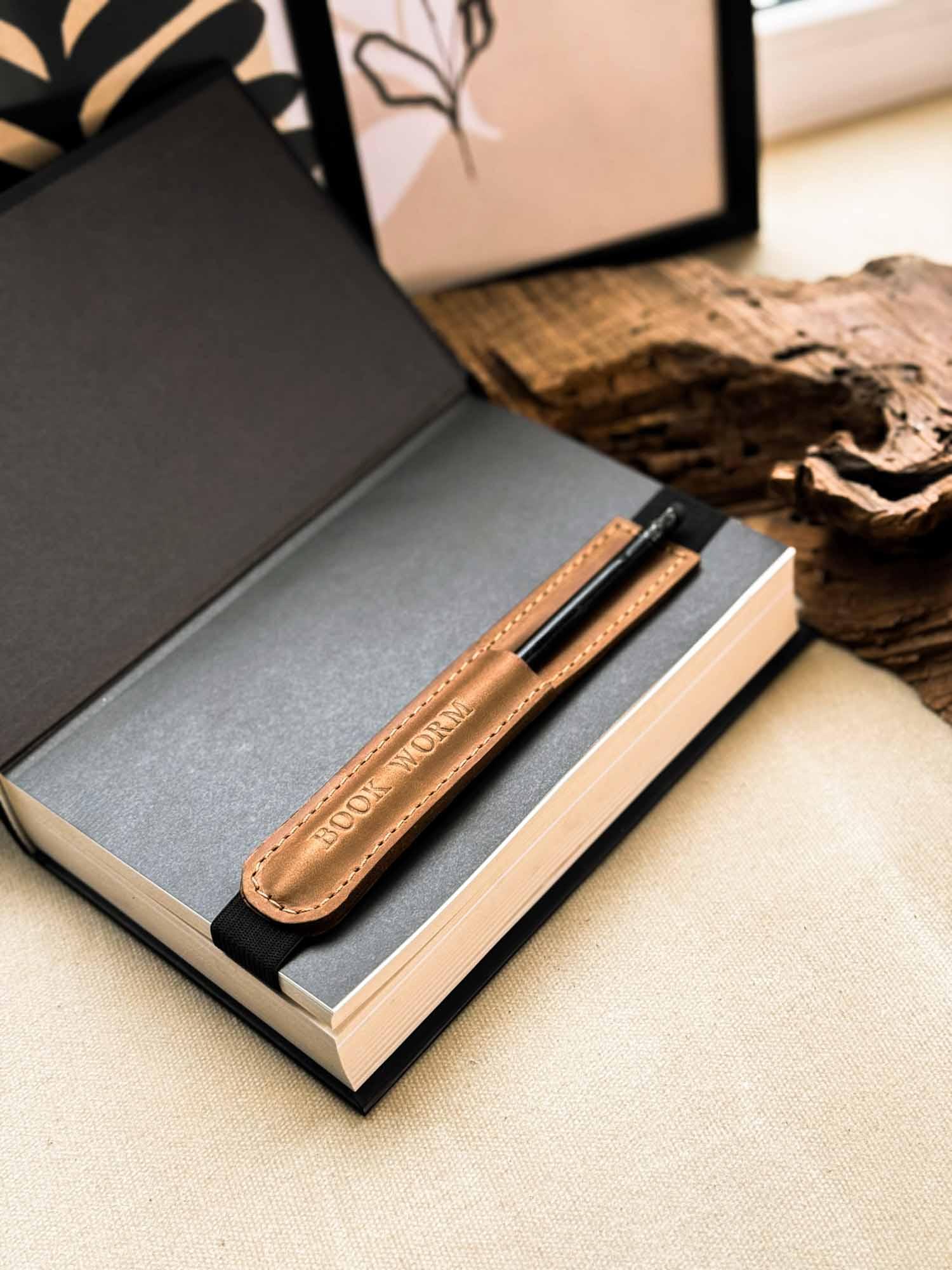 Bookmark with Elastic Strap & Pencil Holder | BookMate