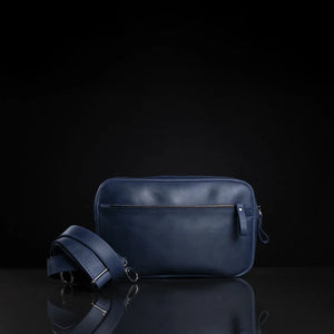 Zippered Leather Crossbody Bag for Men and Women | Orson