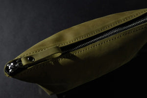 Leather Cosmetic Travel Bag – Matte Waxed Finish | Allure