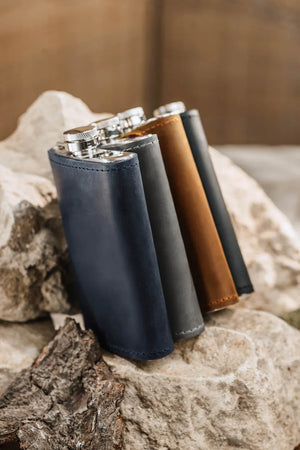 Flask | Matte Leather