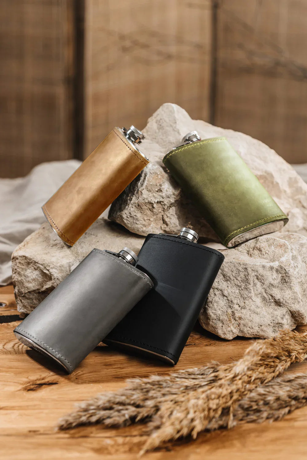 Flask | Matte Leather