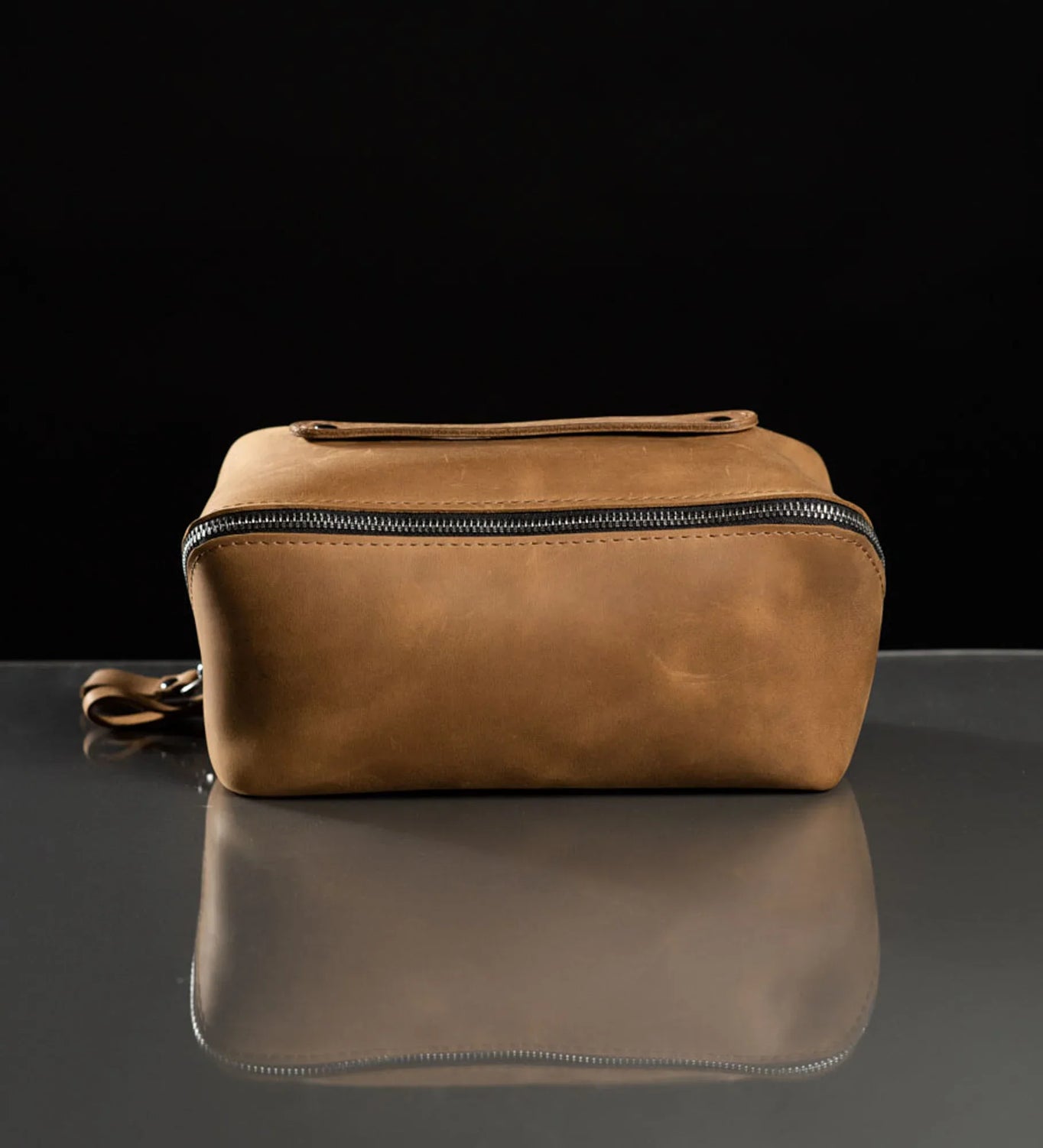 Matte Leather Cosmetic Bag – Travel Toiletry Organizer | BeautyBox