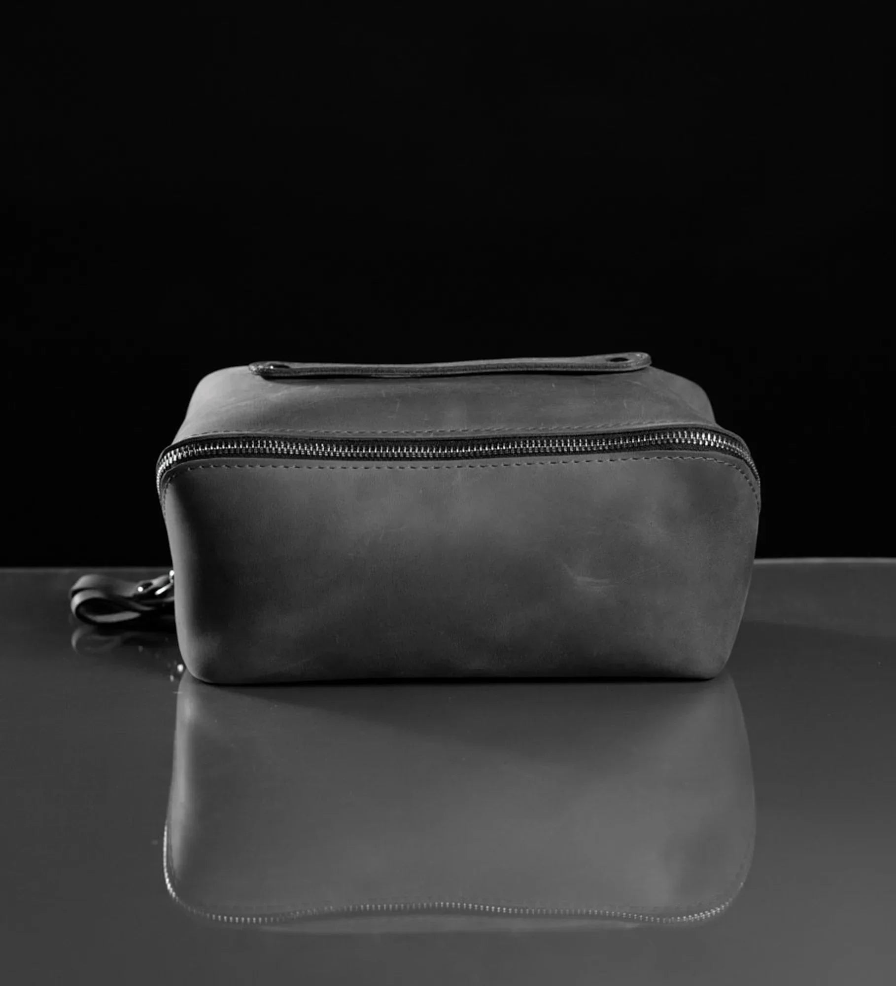 Matte Leather Cosmetic Bag – Travel Toiletry Organizer | BeautyBox