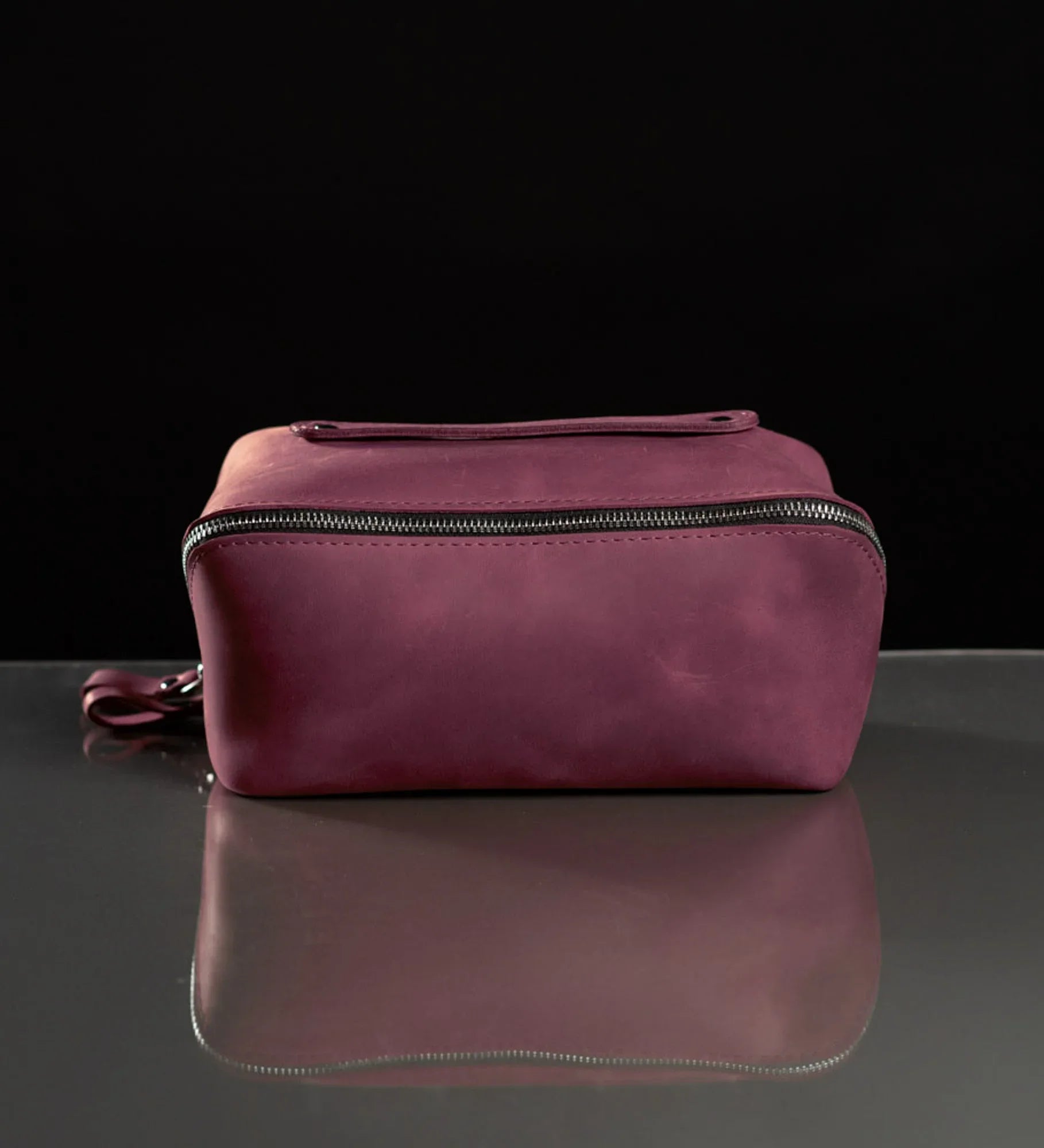 Matte Leather Cosmetic Bag – Travel Toiletry Organizer | BeautyBox