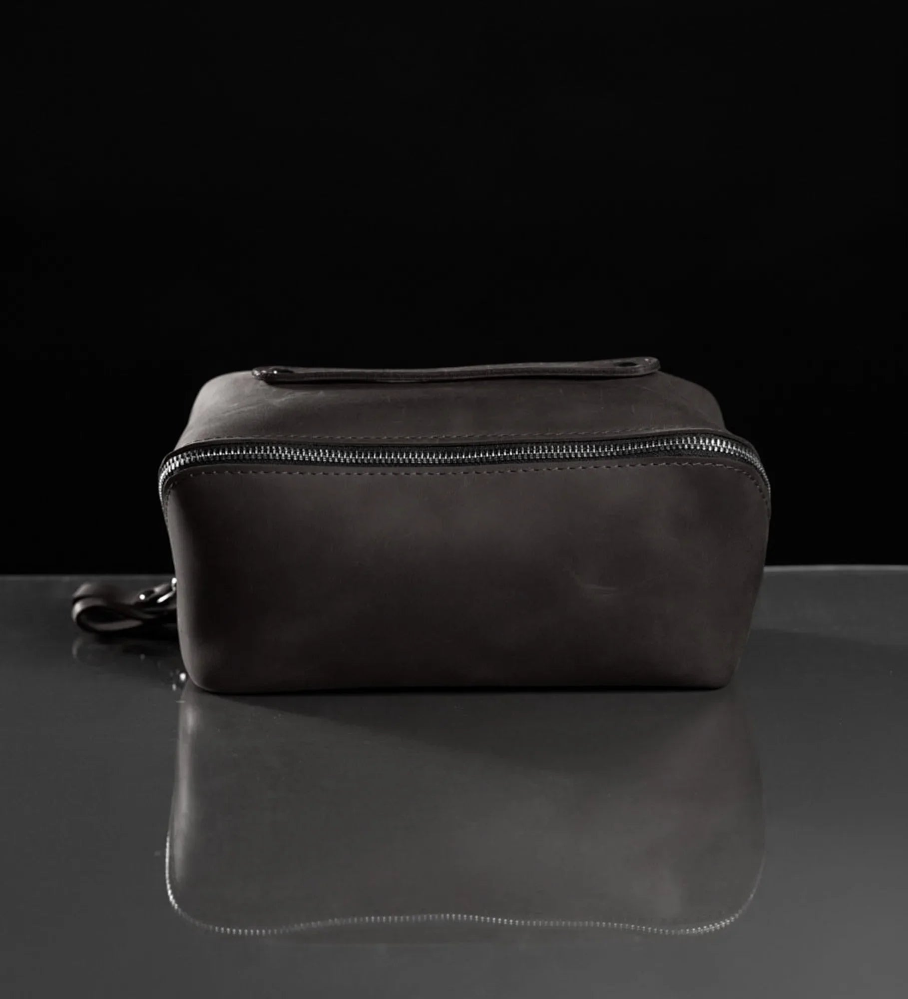 Matte Leather Cosmetic Bag – Travel Toiletry Organizer | BeautyBox
